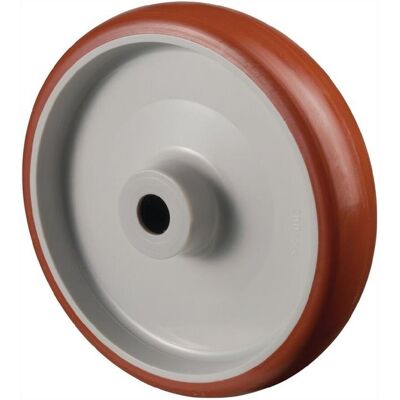 BS ROLLEN Rad - 80mm Polyurethan - 100kg Tragfähigkeit - D.12mm Achse - 40mm Nabe BS ROLLEN Rad - 80mm Polyurethan - 100kg Tragfähigkeit - D.12mm Achse - 40mm Nabe
