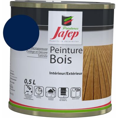 Marineblaue Holzfarbe Jafep 0,5 L Marineblaue Holzfarbe Jafep 0,5 L