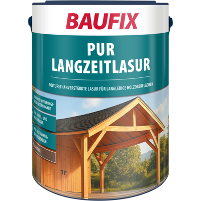 Baufix Pur Langzeitlasur Palisander Seidenmatt, 5 Liter, Holzlasur Baufix Pur Langzeitlasur Palisander Seidenmatt, 5 Liter, Holzlasur