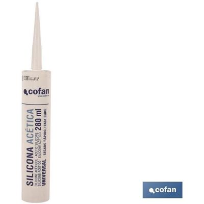 COFAN Universelles Essigsäuresilikon 280 Ml Grau COFAN Universelles Essigsäuresilikon 280 Ml Grau