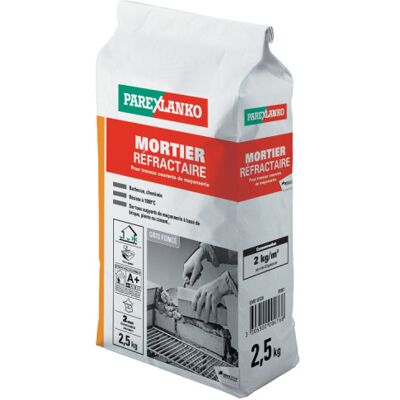 Parexlanko Feuerfester Mörtel - 2,5kg - 02874 Parexlanko Feuerfester Mörtel - 2,5kg - 02874