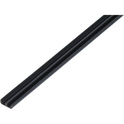 Führungsschienenprofil Unten, Pvc Schwarz, Lxlichte Bxh 2000 X 6,5 X 5 Mm - Alberts Führungsschienenprofil Unten, Pvc Schwarz, Lxlichte Bxh 2000 X 6,5 X 5 Mm - Alberts