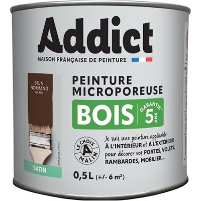 Addict' Peinture - Braun Satin 0,5 L - Farbe Addict' Peinture - Braun Satin 0,5 L - Farbe
