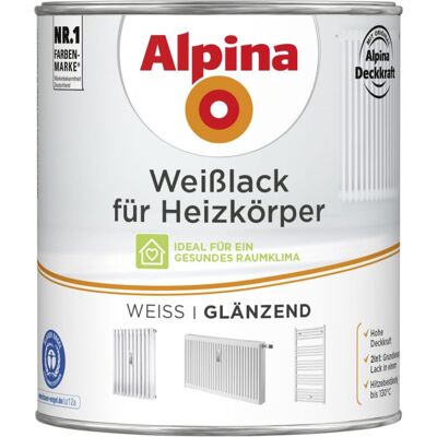 ALPINA Weißlack für Heizkörper - Innenmetall ALPINA Weißlack für Heizkörper - Innenmetall