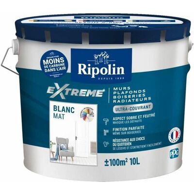 Ripolin Wand- Und Deckenfarbe, Einlagig, Matt, Weiß, 10l Ripolin Wand- Und Deckenfarbe, Einlagig, Matt, Weiß, 10l