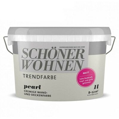 SCHONER WOHNEN Sw Trend Wandfarbe Matt 1,0l Pearl 9530 SCHONER WOHNEN Sw Trend Wandfarbe Matt 1,0l Pearl 9530