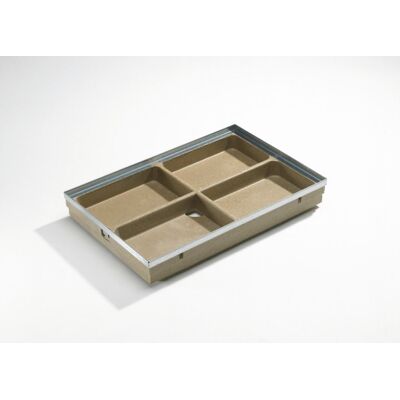 Aco - Bodenwanne Vario Polymerbeton 60 X 40 Cm Inkl. Stahlzarge Schuhabstreifer Aco - Bodenwanne Vario Polymerbeton 60 X 40 Cm Inkl. Stahlzarge Schuhabstreifer