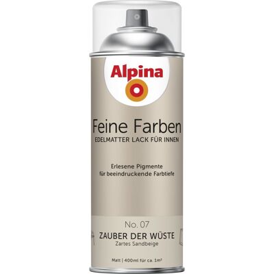 Feine Farben Sprühlack No. 07 Zauber Der Wüste Sandbeige Edelmatt 400 Ml Sprühlacke - Alpina Feine Farben Sprühlack No. 07 Zauber Der Wüste Sandbeige Edelmatt 400 Ml Sprühlacke - Alpina
