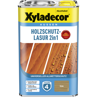 5614869 Eiche Holzschutzlasur 2in1 4l Lh - Xyladecor 5614869 Eiche Holzschutzlasur 2in1 4l Lh - Xyladecor