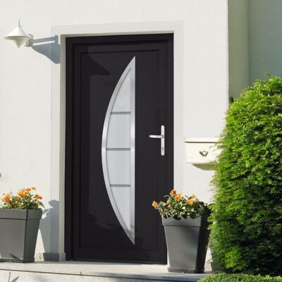 vidaXL Haustür Anthrazit 98x200 cm PVC - Haustür vidaXL Haustür Anthrazit 98x200 cm PVC - Haustür