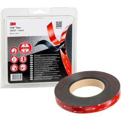 3m - 5962f/ips Klebeband Schwarz (l X B) 8 M X 19 Mm 1 St. 3m - 5962f/ips Klebeband Schwarz (l X B) 8 M X 19 Mm 1 St.