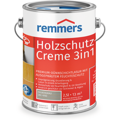 Remmers - RC-970 - Silbergrau - Holzschutzcreme Remmers - RC-970 - Silbergrau - Holzschutzcreme