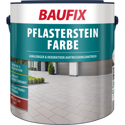 Baufix Pflasterstein Farbe Rot Matt, 2.5 Liter, Beton- Und Bodenfarbe Baufix Pflasterstein Farbe Rot Matt, 2.5 Liter, Beton- Und Bodenfarbe