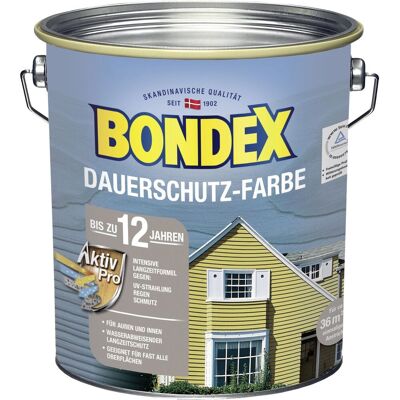 Bondex - Dauerschutz-holzfarbe 4 L, Schneeweiß Holzschutzfarbe Holzschutz Bondex - Dauerschutz-holzfarbe 4 L, Schneeweiß Holzschutzfarbe Holzschutz