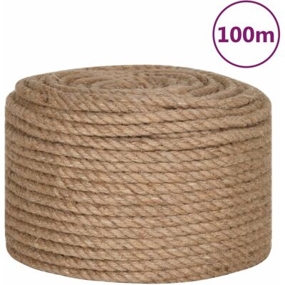 Seil 100% Jute 14 Mm 100 M - Vidaxl Seil 100% Jute 14 Mm 100 M - Vidaxl