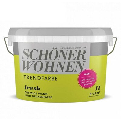 SCHONER WOHNEN Sw Trend Wandfarbe Matt 1,0l Fresh 6516 SCHONER WOHNEN Sw Trend Wandfarbe Matt 1,0l Fresh 6516