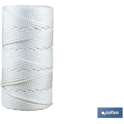COFAN Geflochtenes Polyesterseil 5 Mm 200 Meter Weiß COFAN Geflochtenes Polyesterseil 5 Mm 200 Meter Weiß