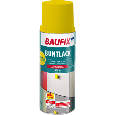 BAUFIX Buntlack Spray-dose Rapsgelb Glänzend BAUFIX Buntlack Spray-dose Rapsgelb Glänzend