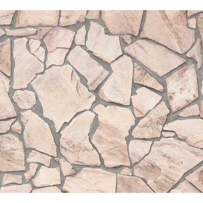 Profhome - Stein Kacheln Tapete 927323 Vliestapete Glatt In Steinoptik Matt Beige Grau 5,33 M2 Profhome - Stein Kacheln Tapete 927323 Vliestapete Glatt In Steinoptik Matt Beige Grau 5,33 M2