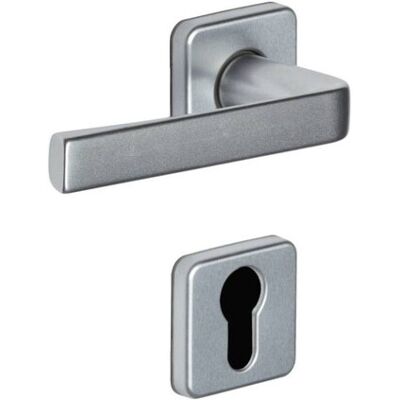 VACHETTE Kaza Türgriff - Quadratrosette 7mm - Aluminium - Silber VACHETTE Kaza Türgriff - Quadratrosette 7mm - Aluminium - Silber