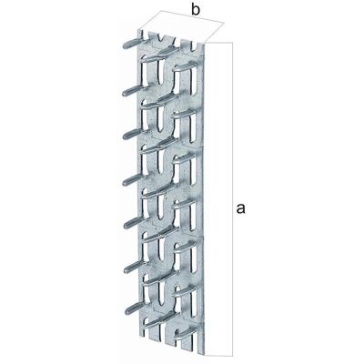 Sendzimirverzinkte Nagelplatte 127x38 Alberts Sendzimirverzinkte Nagelplatte 127x38 Alberts