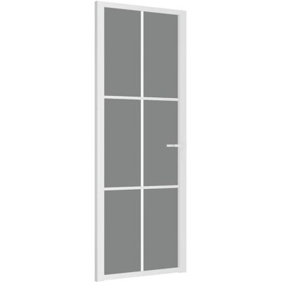 vidaXL - 350588 - Weiß - gehärtetes Glas - Innentür vidaXL - 350588 - Weiß - gehärtetes Glas - Innentür