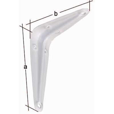 Alberts - Konsole Länge 350 Mm Höhe 300 Mm Stahl Weiß Lackiert Tragfähigkeit 200 Kg Alberts - Konsole Länge 350 Mm Höhe 300 Mm Stahl Weiß Lackiert Tragfähigkeit 200 Kg
