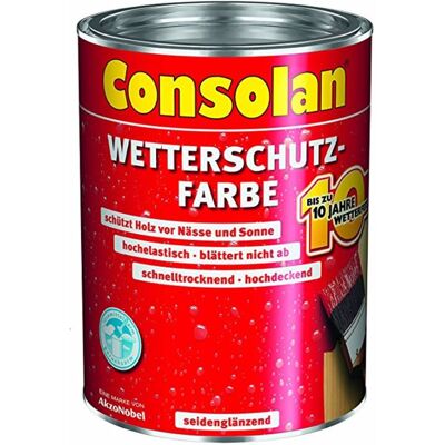 Wetterschutzfarbe Moosgrün 2,5 Ltr - Consolan Wetterschutzfarbe Moosgrün 2,5 Ltr - Consolan