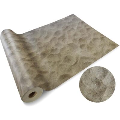 KARAT Vinylboden Pvc Boden 3d Optik Sand 100 X 400 Cm KARAT Vinylboden Pvc Boden 3d Optik Sand 100 X 400 Cm