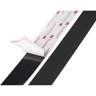 3m - Premium Selbstklebendes Hakenband (hakenklebeband) 25mm 45,7m Schwarz 3m - Premium Selbstklebendes Hakenband (hakenklebeband) 25mm 45,7m Schwarz