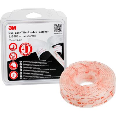 3m - Dual Lock Klettband Zum Aufkleben (l X B) 2.5 M X 25 Mm Transparent 1 St. 3m - Dual Lock Klettband Zum Aufkleben (l X B) 2.5 M X 25 Mm Transparent 1 St.