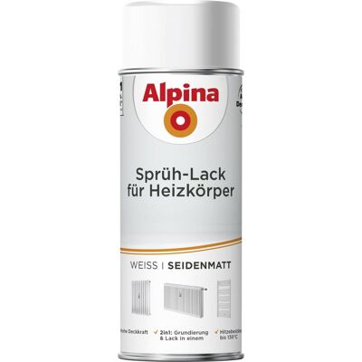 Sprühlack Für Heizkörper 400 Ml Weiß Seidenmatt Sprühlacke - Alpina Sprühlack Für Heizkörper 400 Ml Weiß Seidenmatt Sprühlacke - Alpina