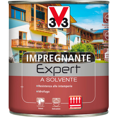 V33 Holzschutzmittel Expert Solvent 2,5 Noce Antico Für Den Außenschutz Von Holzuntergründen V33 Holzschutzmittel Expert Solvent 2,5 Noce Antico Für Den Außenschutz Von Holzuntergründen