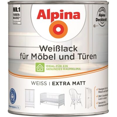 ALPINA Weißlack für Möbel und Türen - Lack ALPINA Weißlack für Möbel und Türen - Lack