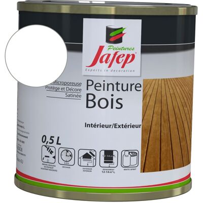 Weiße Holzfarbe Jafep 0,5 L Weiße Holzfarbe Jafep 0,5 L