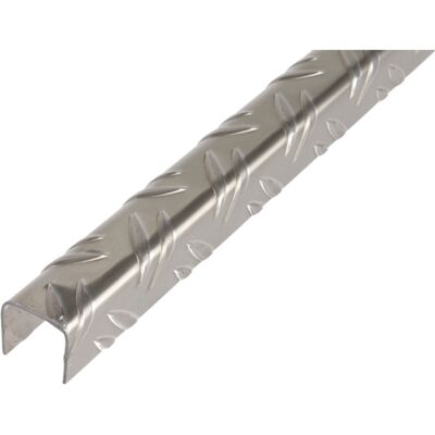 U-profil, Riffel-prägung, Alu Blank, Lxbxh 1000 X 23,5 X 23,5 Mm - Alberts U-profil, Riffel-prägung, Alu Blank, Lxbxh 1000 X 23,5 X 23,5 Mm - Alberts