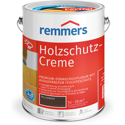 Remmers Holzschutz-creme 3in1 Palisander, 5 Liter, Tropffreie Holzlasur Für Aussen, 3facher Holzschutz Mit Imprägnierung + Grundierung + Lasur Remmers Holzschutz-creme 3in1 Palisander, 5 Liter, Tropffreie Holzlasur Für Aussen, 3facher Holzschutz Mit Imprägnierung + Grundierung + Lasur