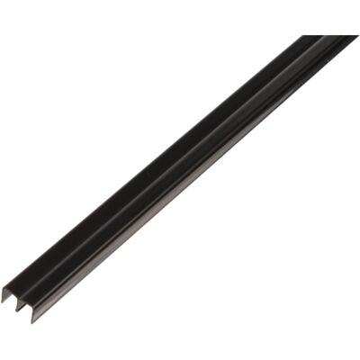Führungsschienenprofil Oben, Pvc Schwarz, Lxlichte Bxh 2000 X 6,5 X 10 Mm - Alberts Führungsschienenprofil Oben, Pvc Schwarz, Lxlichte Bxh 2000 X 6,5 X 10 Mm - Alberts