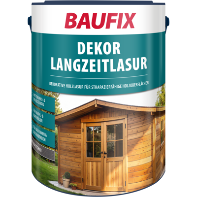 BAUFIX - Dekor Langzeitlasur - Anthrazitgrau - 5L - Wood protection glaze BAUFIX - Dekor Langzeitlasur - Anthrazitgrau - 5L - Wood protection glaze