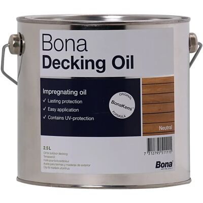 Bona Decking Oil 2,5 Liter Neutral Terrassenöl Bona Decking Oil 2,5 Liter Neutral Terrassenöl