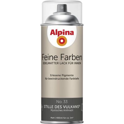 Alpina Feine Farben Sprühlack No. 33 Stille Des Vulkans Anthrazit Edelmatt 400 Ml Sprühlacke Alpina Feine Farben Sprühlack No. 33 Stille Des Vulkans Anthrazit Edelmatt 400 Ml Sprühlacke