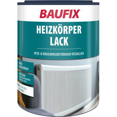 Baufix Heizkörper Lack Weiss Seidenmatt, 1 Liter, Weißlack Baufix Heizkörper Lack Weiss Seidenmatt, 1 Liter, Weißlack