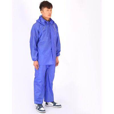 JUTE Zweiteiliges Set Wasserdichter Und Pvc-verstärkter Regenhosen, Nicht Zum Einmalgebrauch, Großhandel, Geeignet Für Die Teeernte, Baustellen Und Als Arbeiterschutz, 1,5j, Blau, Einheitsgröße. JUTE Zweiteiliges Set Wasserdichter Und Pvc-verstärkter Regenhosen, Nicht Zum Einmalgebrauch, Großhandel, Geeignet Für Die Teeernte, Baustellen Und Als Arbeiterschutz, 1,5j, Blau, Einheitsgröße.