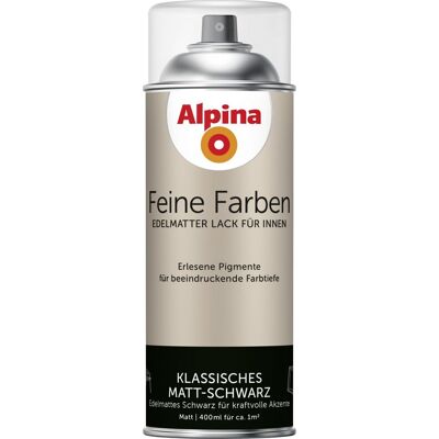 Feine Farben Sprühlack Schwarz Matt 400 Ml Sprühlacke - Alpina Feine Farben Sprühlack Schwarz Matt 400 Ml Sprühlacke - Alpina