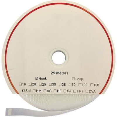 Fastech - T0102000000325 Klettband Zum Aufkleben Hotmelt Haftteil (l X B) 25000 Mm X 20 Mm Weiß 25 M Fastech - T0102000000325 Klettband Zum Aufkleben Hotmelt Haftteil (l X B) 25000 Mm X 20 Mm Weiß 25 M