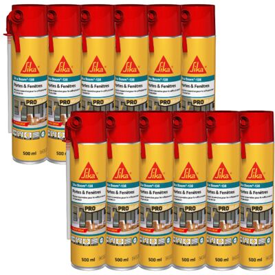 Sika Marke 138 Schaum - 12 Stück - Weiß - Isolierung & Abdichtung Sika Marke 138 Schaum - 12 Stück - Weiß - Isolierung & Abdichtung
