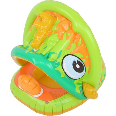 HEAT Bouée Gonflable Pour Bébé En Pvc Avec Pare-soleil HEAT Bouée Gonflable Pour Bébé En Pvc Avec Pare-soleil