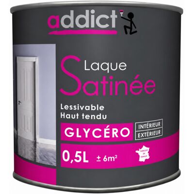 Addict'peinture Satin-Glanz-Lack Weiß - Farbe Addict'peinture Satin-Glanz-Lack Weiß - Farbe