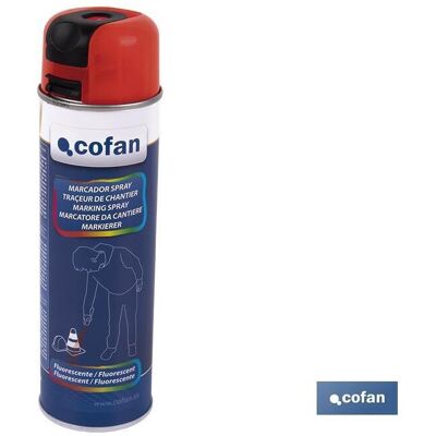 COFAN - Marcaje-Obra-500ml - Rot - marking spray COFAN - Marcaje-Obra-500ml - Rot - marking spray