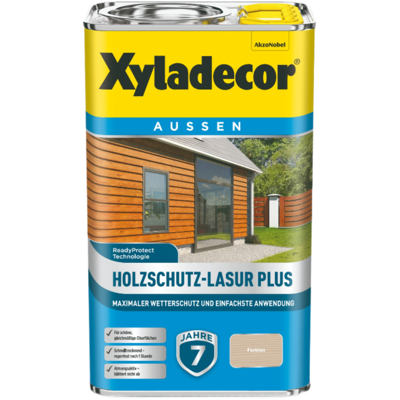 Holzschutz-lasur Plus, Farblos, 2,5 L - Xyladecor Holzschutz-lasur Plus, Farblos, 2,5 L - Xyladecor